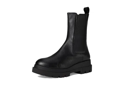La Canadienne Teddy Boots Women Us Black Leather Block Heel Chelsea Zogg1821 In Animal Print