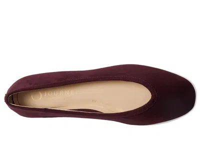 Journee Collection Fortune Flat In Burgundy