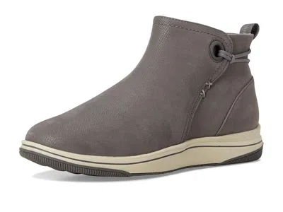 Clarks Cloudsteppers Breeze Derby Leather Boot In Gray