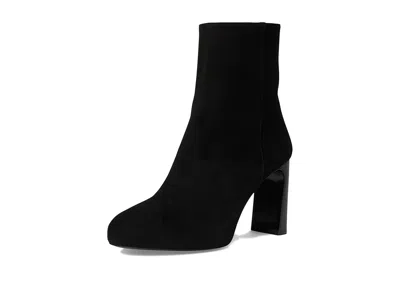 Stuart Weitzman Babette Plaform Zip Bootie In Black