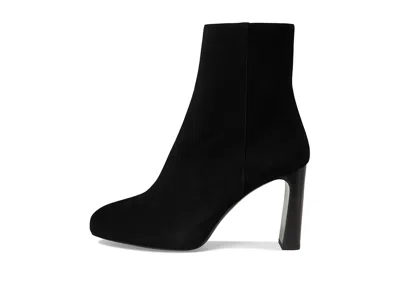 Stuart Weitzman Babette Plaform Zip Bootie In Black