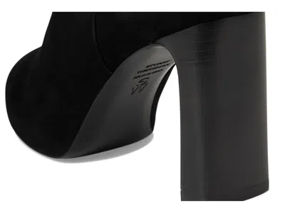 Stuart Weitzman Babette Plaform Zip Bootie In Black