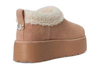 Stuart Weitzman Socharming Shearling Flatform Clogs In Brown