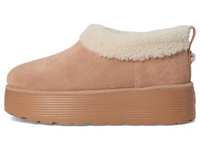 Stuart Weitzman Socharming Shearling Flatform Clogs In Brown