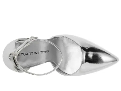 Stuart Weitzman Stuartini Pump 100 In Silver