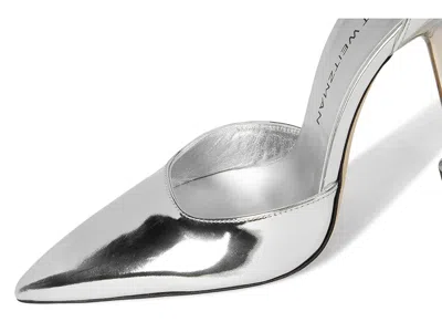 Stuart Weitzman Stuartini Pump 100 In Silver
