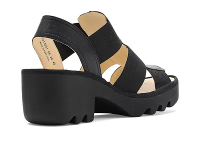 Fly London Teev Platform Sandal In Black