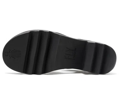 Fly London Teev Platform Sandal In Black
