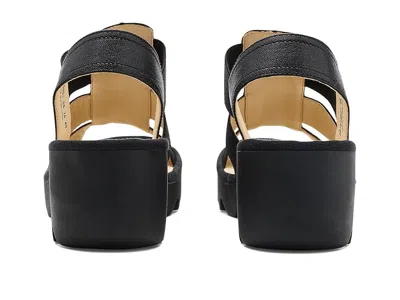 Fly London Teev Platform Sandal In Black