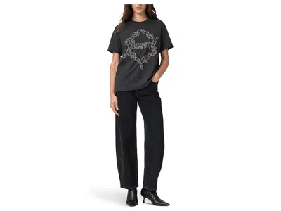 Allsaints Drip Tee In Black