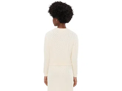Cece Cable Knit Pullover Sweater In Neutral