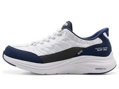 Skechers Slipins Contour Foam Cozy Fit Slipon Sneaker In Blue