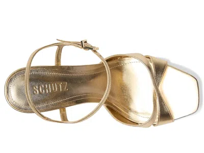 Schutz Maxine Platform Sandal In Gold