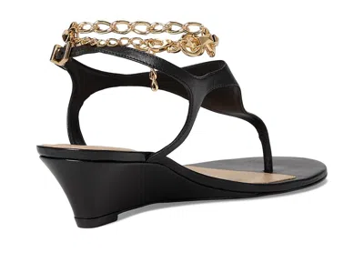 Schutz Lys Ankle Strap Wedge Sandal In Black