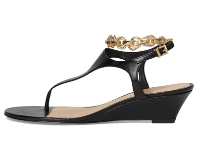 Schutz Lys Ankle Strap Wedge Sandal In Black