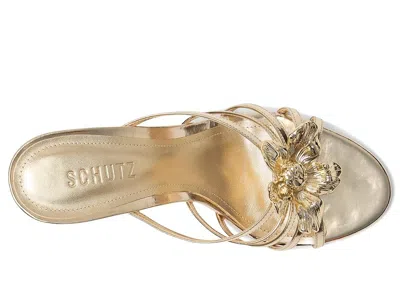 Schutz Flora Mule In Silver