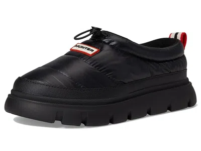 Hunter Madi Platform Puffer Slipper In Black