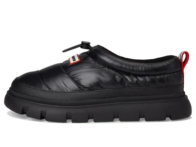 Hunter Madi Platform Puffer Slipper In Black