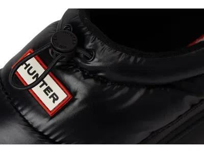 Hunter Madi Platform Puffer Slipper In Black