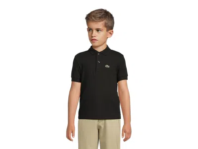 Lacoste Kids' Short-sleeve Polo Shirt In Black