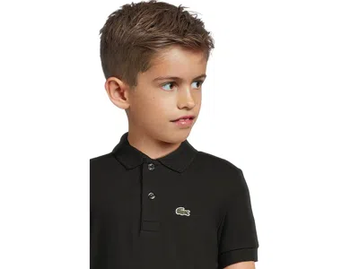 Lacoste Kids' Short-sleeve Polo Shirt In Black