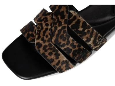 Calvin Klein Tishaly Genuine Calf Hair Slide Sandal In Animal Print