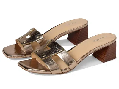 Calvin Klein Andrae Slide Sandal In Gold