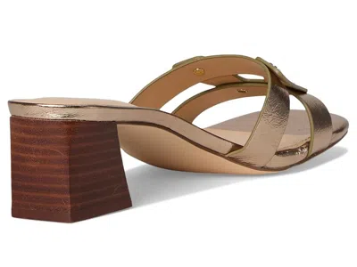 Calvin Klein Andrae Slide Sandal In Gold