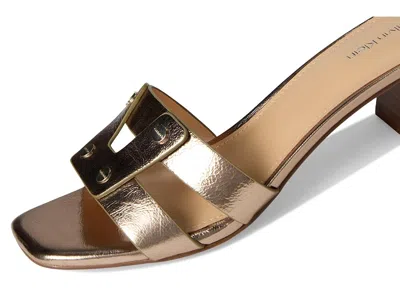 Calvin Klein Andrae Slide Sandal In Gold