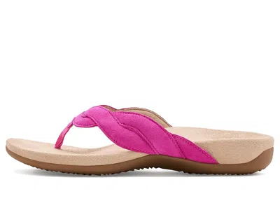 Vionic Bella Braid Thong Sandals In Pink