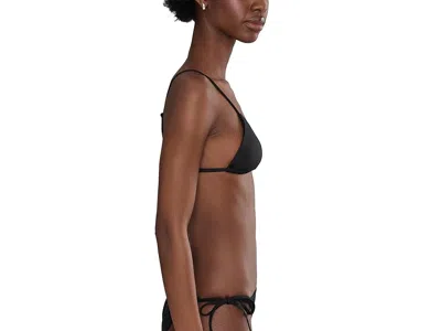 Nike Effortless Essential Triangle Bikini Top In Black