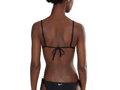 Nike Effortless Essential Triangle Bikini Top In Black