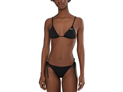 Nike Effortless Essential Tie String Bikini Bottom In Black