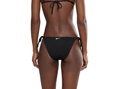 Nike Effortless Essential Tie String Bikini Bottom In Black