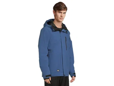 Quiksilver Mission Solid Snow Jacket In Blue
