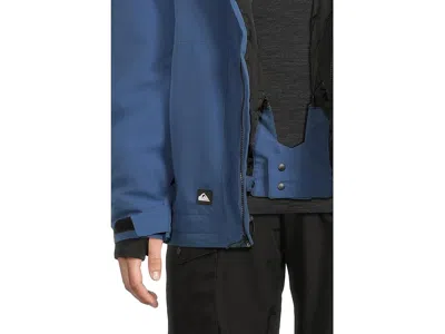 Quiksilver Mission Solid Snow Jacket In Blue