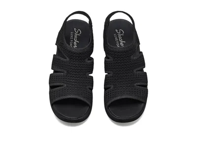 Skechers Parallel Lite Dreammaker Wedge Sandal In Black