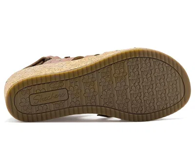 Skechers Arch Fit Beverlee 2.0 Natural Era Wedge Sandal In Brown
