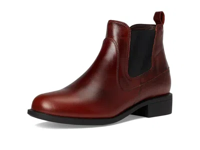 Sas Mojo Side Zip Ankle Boot In Brown