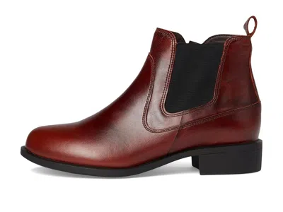 Sas Mojo Side Zip Ankle Boot In Brown