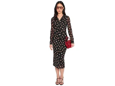 Sanctuary Fitted Mesh Button Down In Black