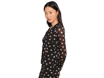 Sanctuary Fitted Mesh Button Down In Black