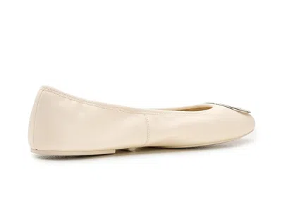 Tory Burch Leather Ballet Flats With Toe Embellishment In Multi