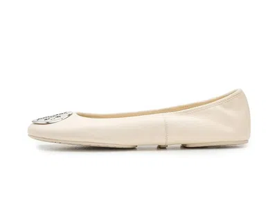 Tory Burch Leather Ballet Flats With Toe Embellishment In Multi