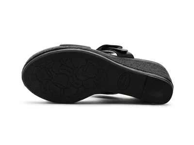 Kork-ease Korkease Raya Espadrille Wedge Sandal In Black