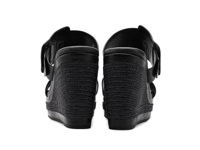 Kork-ease Korkease Raya Espadrille Wedge Sandal In Black