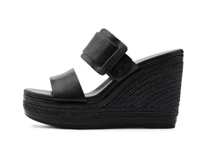 Kork-ease Korkease Raya Espadrille Wedge Sandal In Black