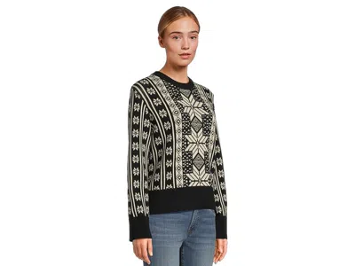 Faherty Sun Valley Crewneck Sweater In Black
