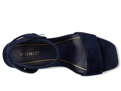 Vionic Wide Width Zinfandel Sandal In Blue