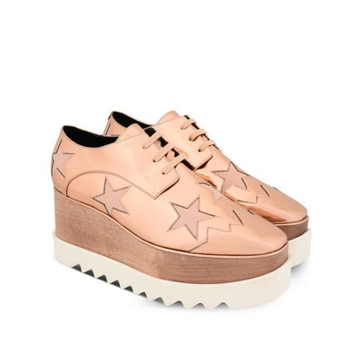 Shop Stella Mccartney Copper Elyse Star Shoes In Linen